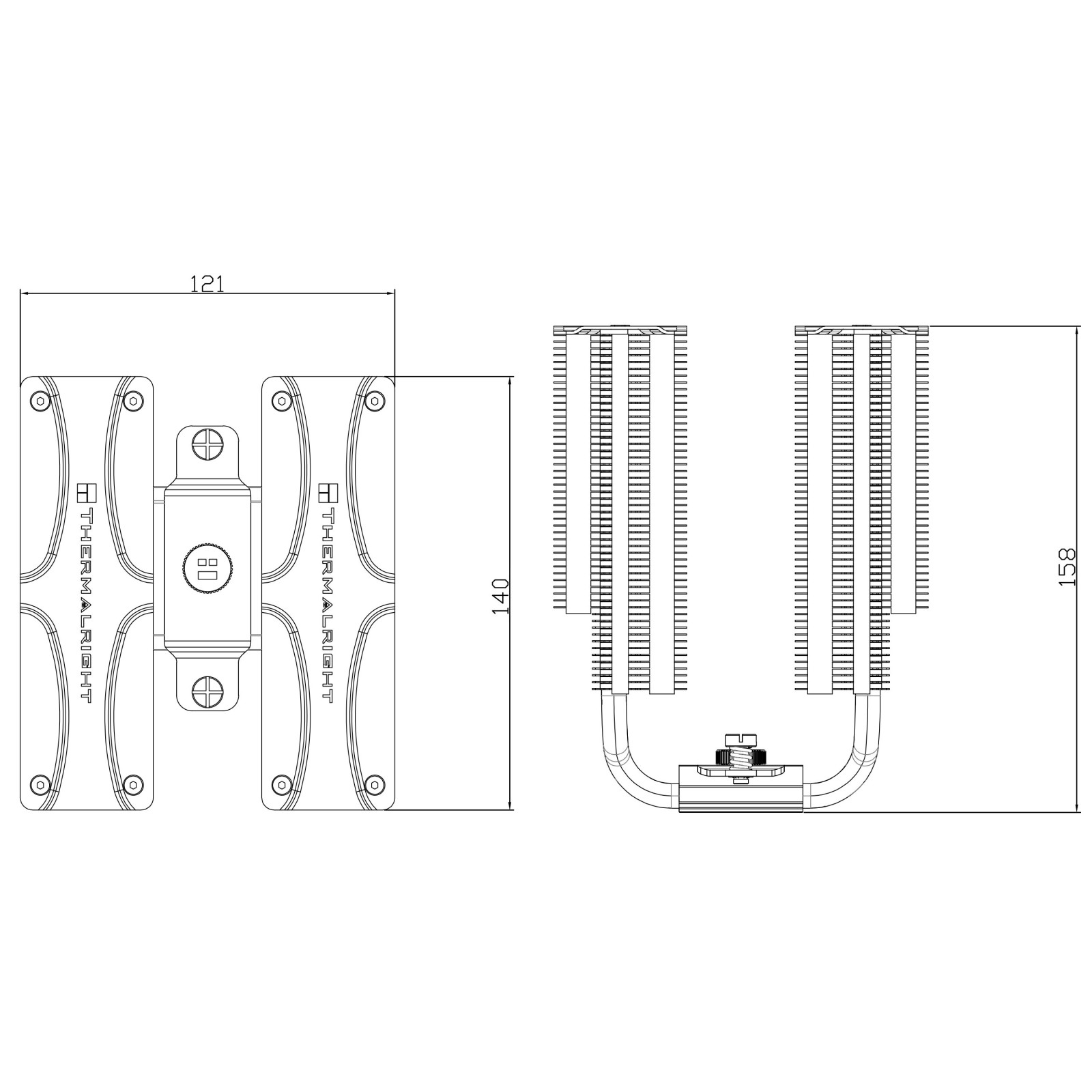 Chłodzenie procesora CPU Thermalright Frost Commander 140