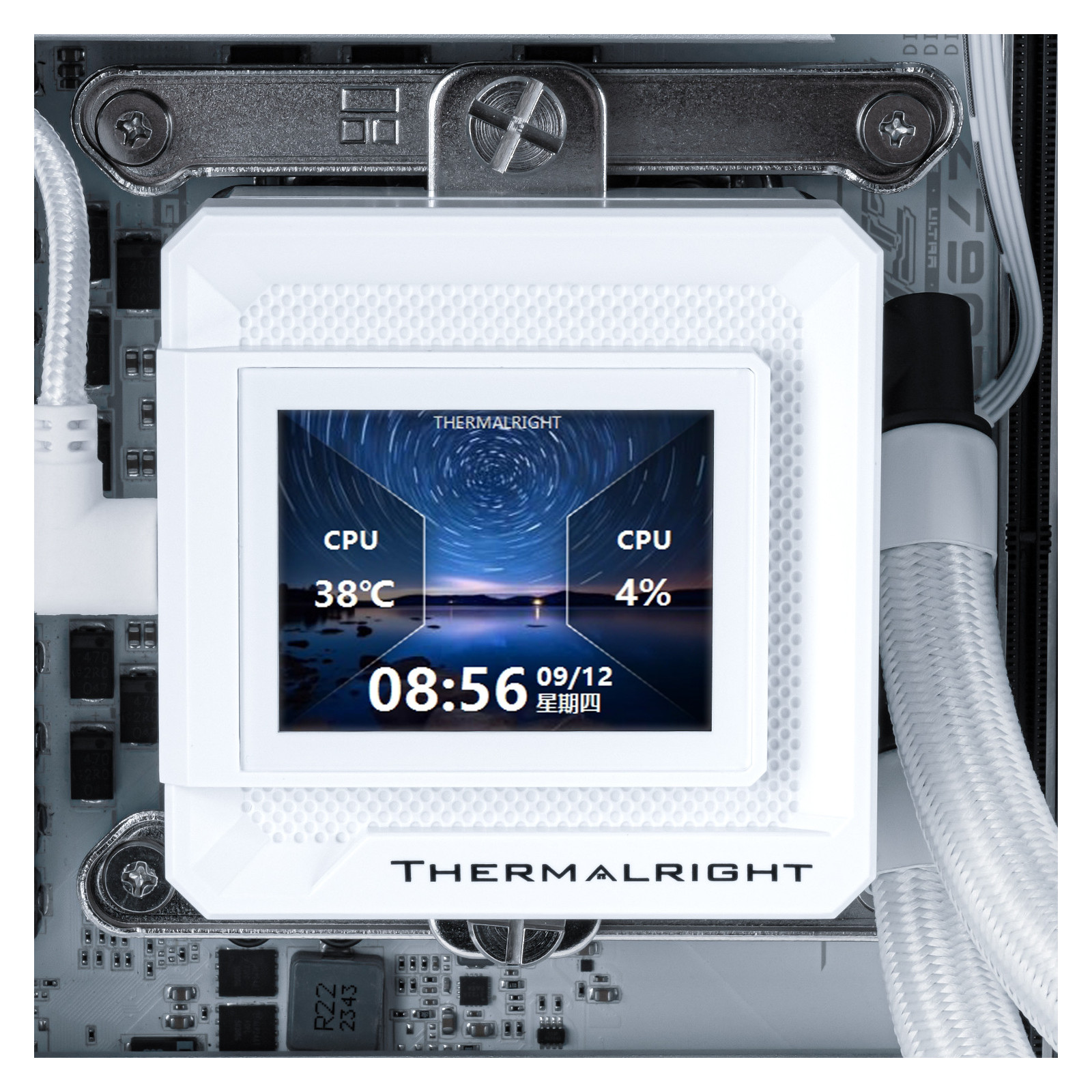 Chłodzenie wodne AIO Termalright Frozen Warframe 360SE Argb White Intel AMD