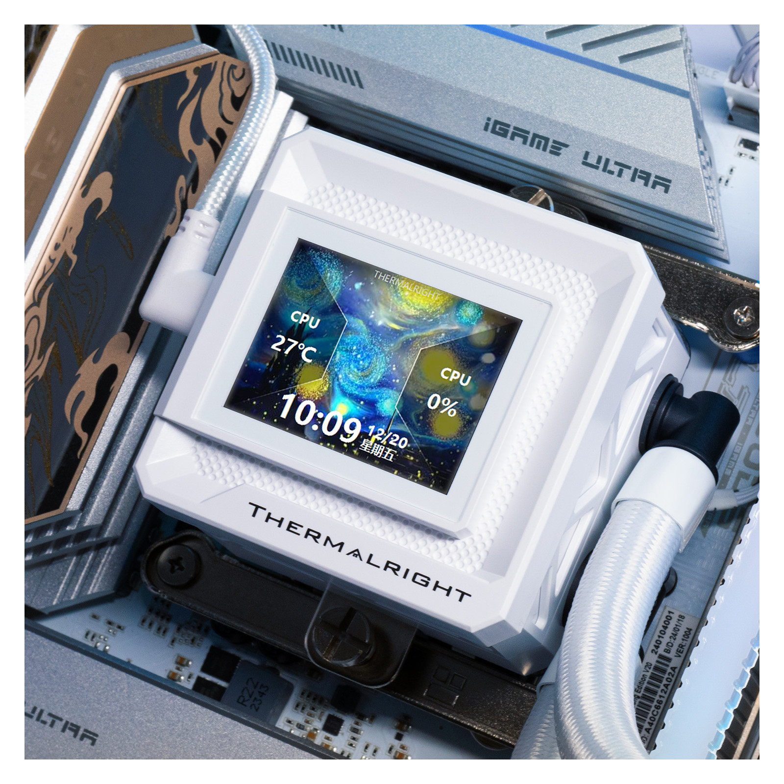 Chłodzenie wodne AIO Termalright Frozen Warframe 360SE Argb White Intel AMD