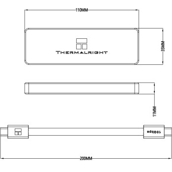 Obudowa zewnętrzna do dysków SSD NVMe Thermalright HR-EB101 C BLACK 10Gb/s