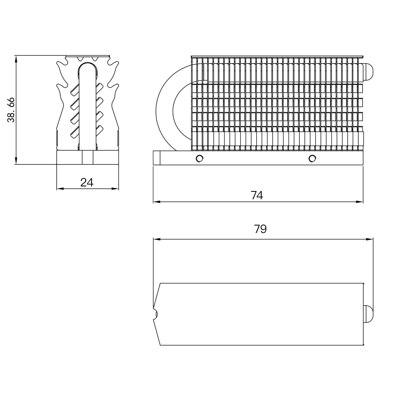 Pasywna chłodnica radiator pamięci dysku SSD TR-M.2 HR-09 2280 SSD