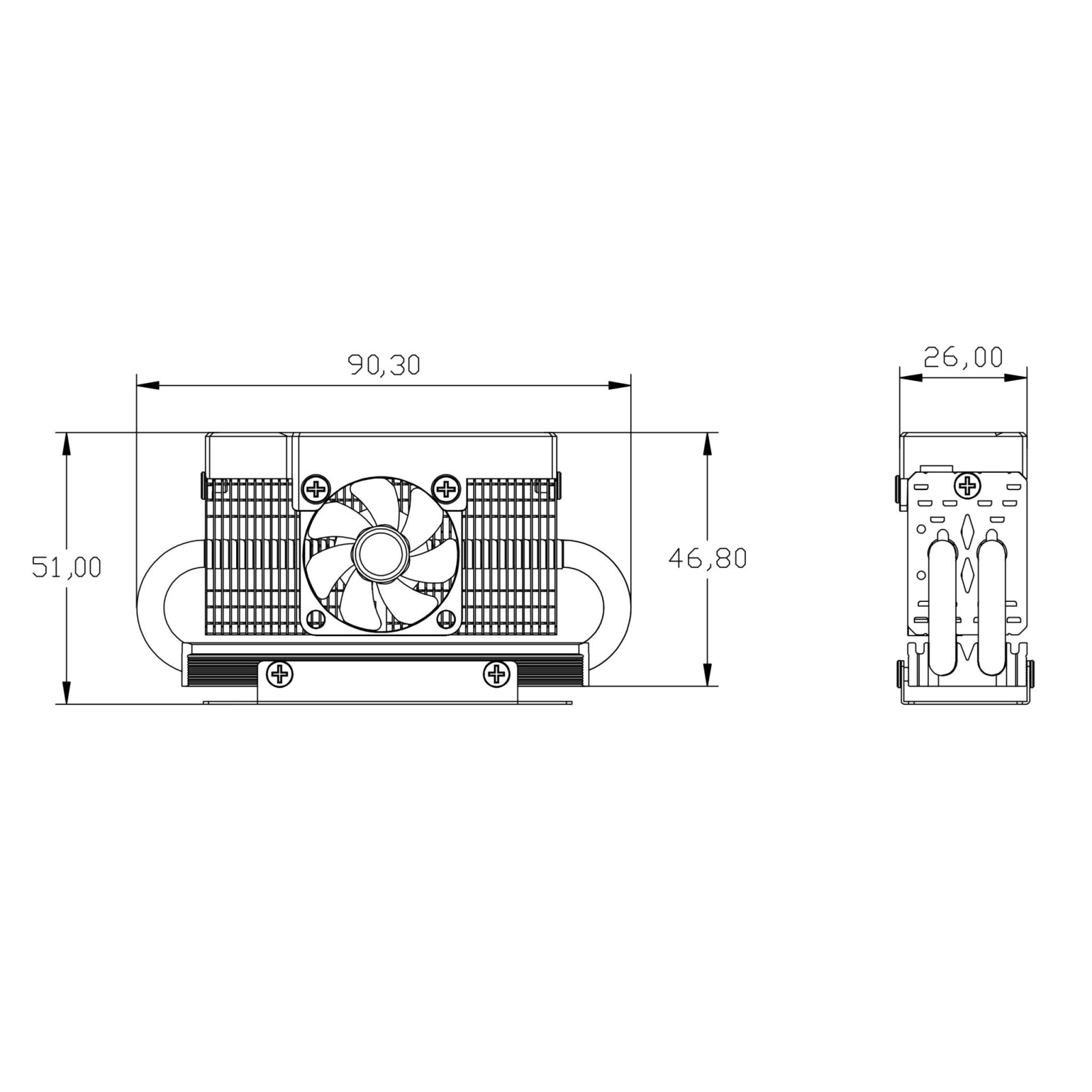 Chłodzenie radiator dysku SSD TR-M.2 HR-10 PRO Digital Black 2280 SSD