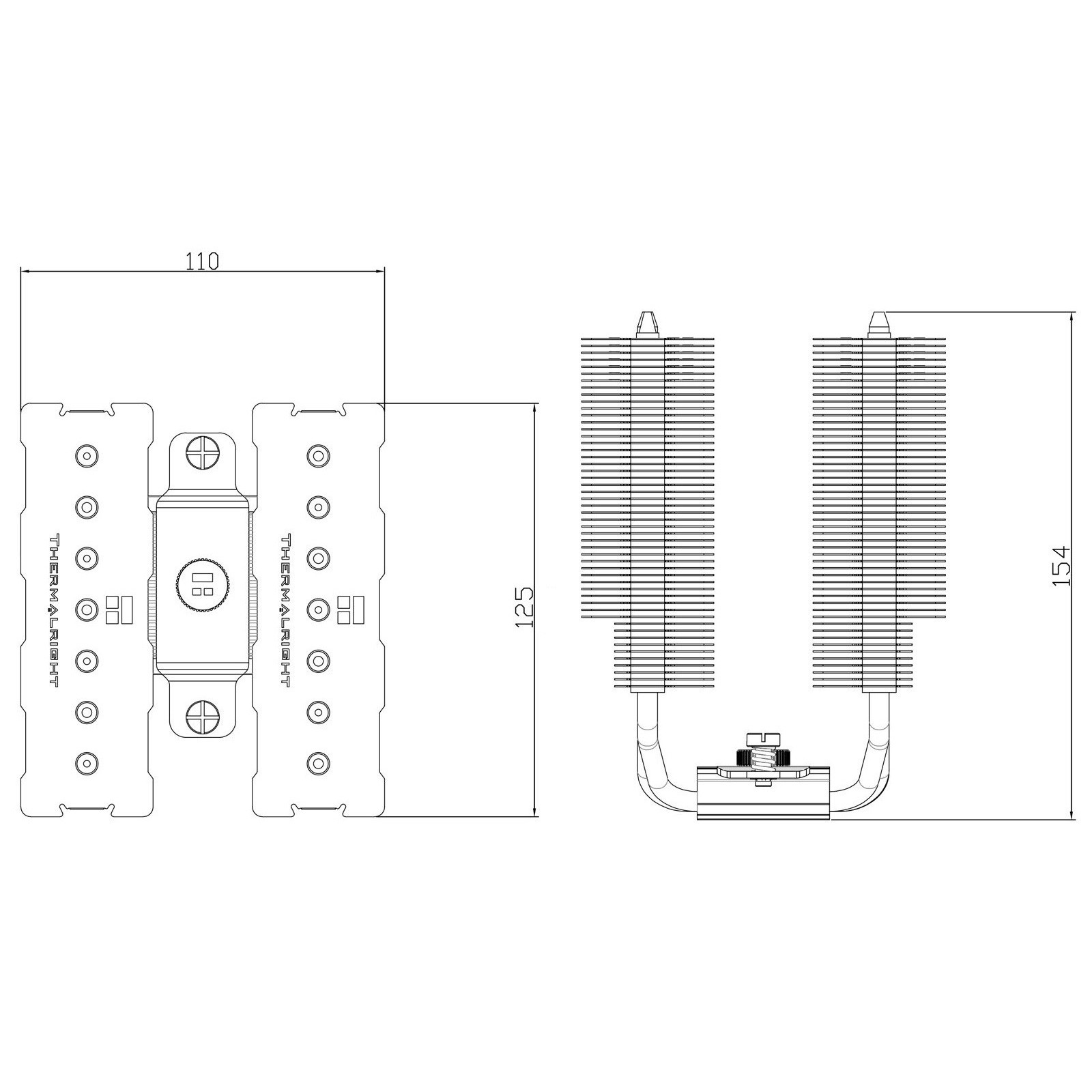 Chłodzenie chłodnica procesora CPU Thermalright Phantom Spirit 120 SE 2x120