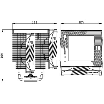 Chłodzenie procesora podwójny Thermalright Phantom Spirit 120 Vision EVO