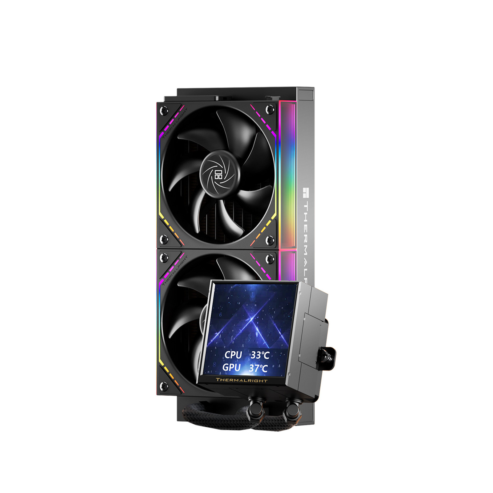 Chłodzenie wodne AIO Termalright Peerless Vision 240 Argb Black Intel AMD