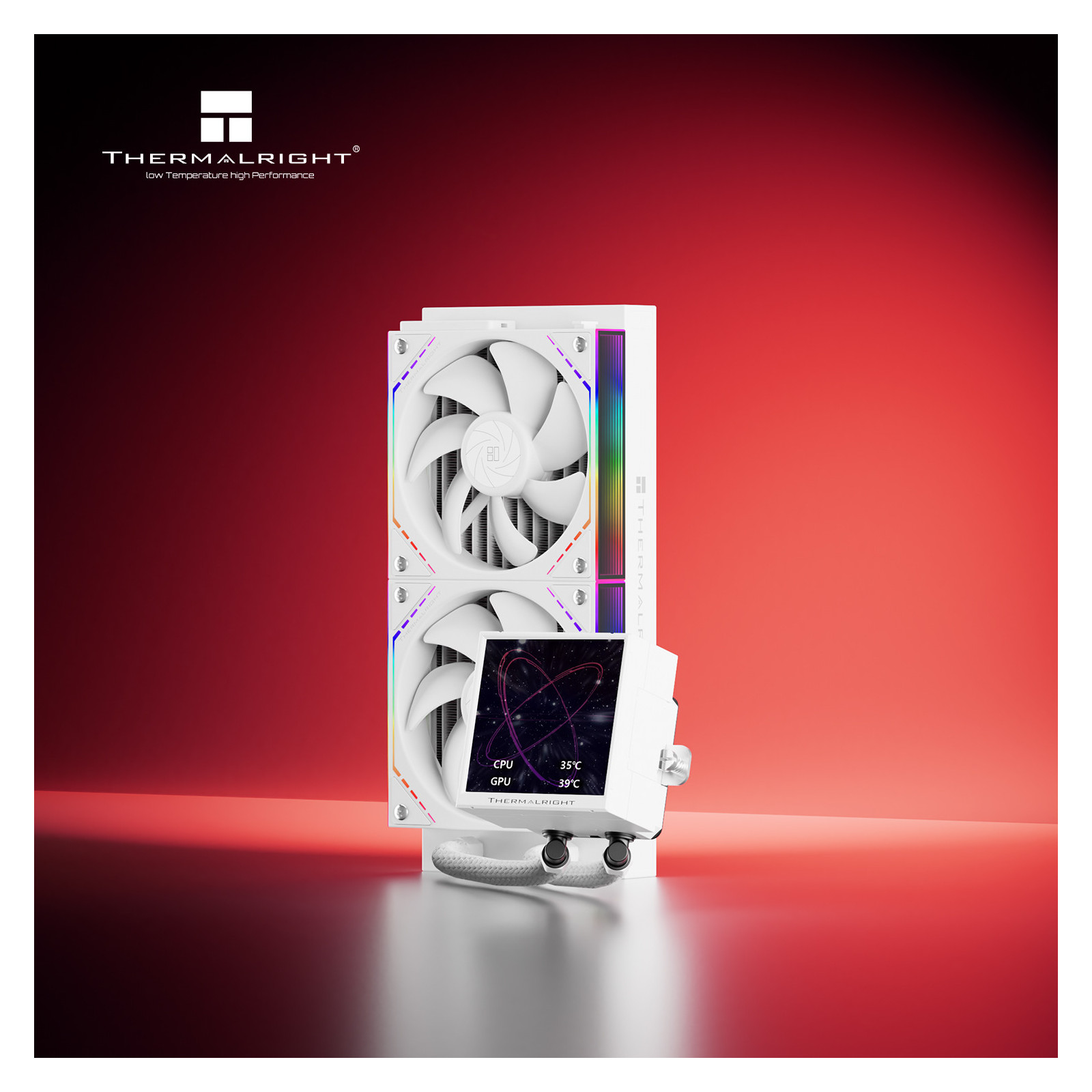 Chłodzenie wodne AIO Termalright Peerless Vision 240 Argb White Intel AMD