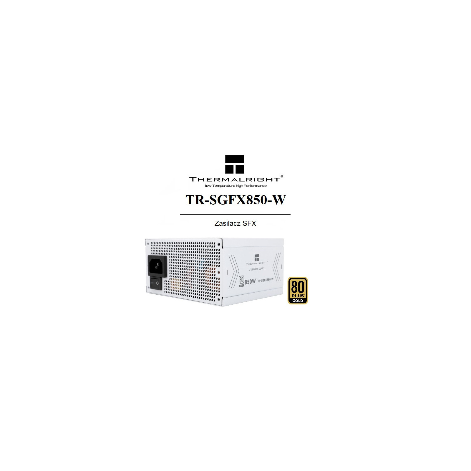 Zasilacz modularny biały SFX 80 Plus Gold 850W Thermalright TR-SGFX 850W