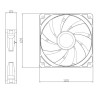 Wentylator PC biały Thermalright TL-C12CW 120x120x25 PWM 1550 RPM 25,6 dBA