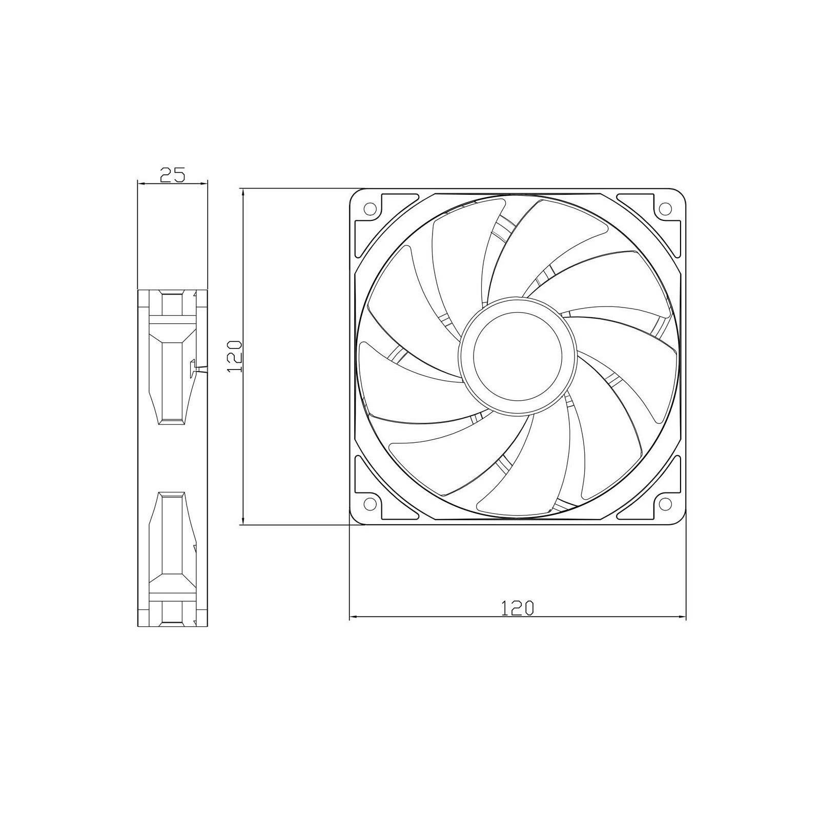 Wentylator biały Thermalright TL-C12CW 120x120x25 PWM 1550 RPM S-FDB BULK