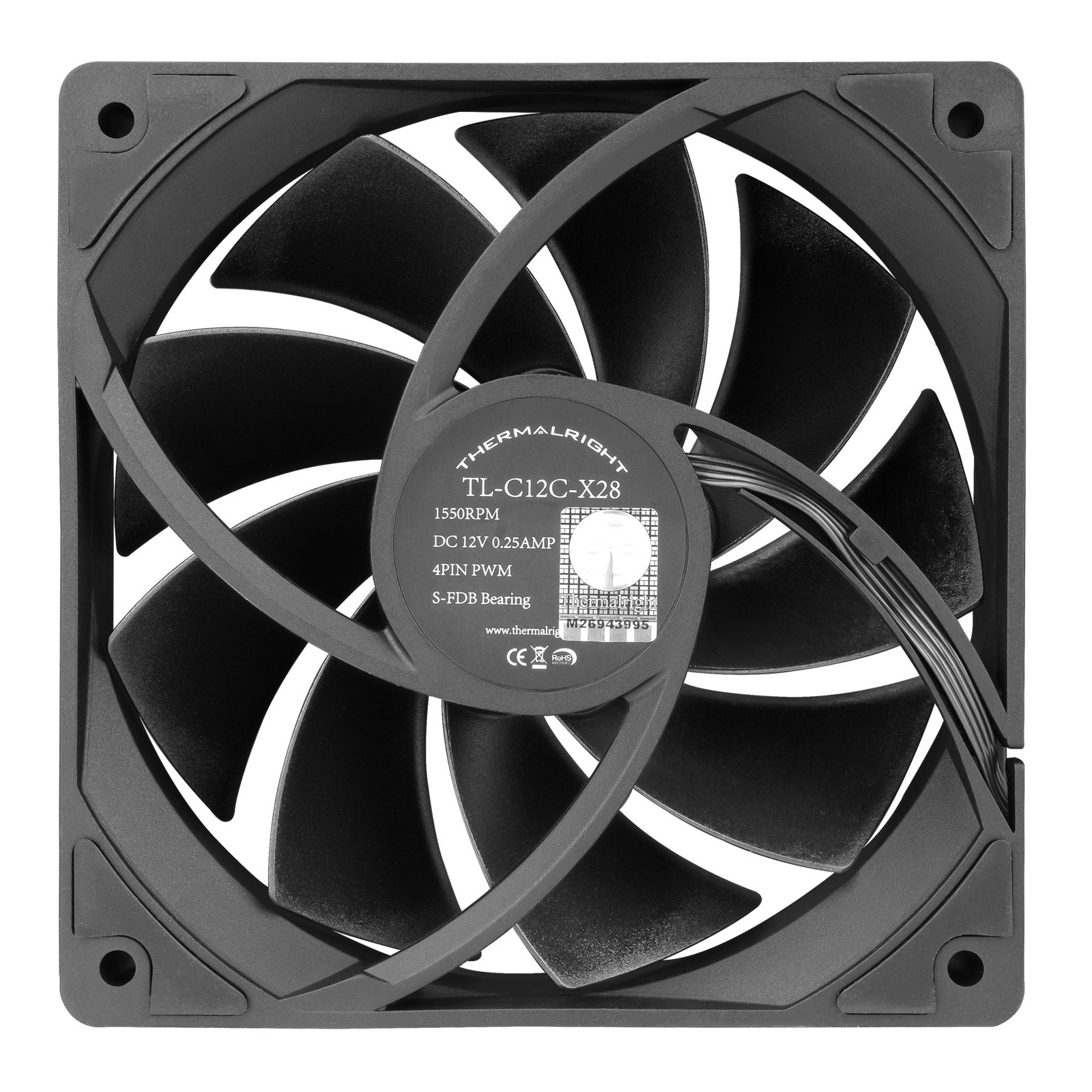 Wentylator Thermalright TL-C12C-X28 120x120x28 PWM 1550 RPM 25,4 dBA