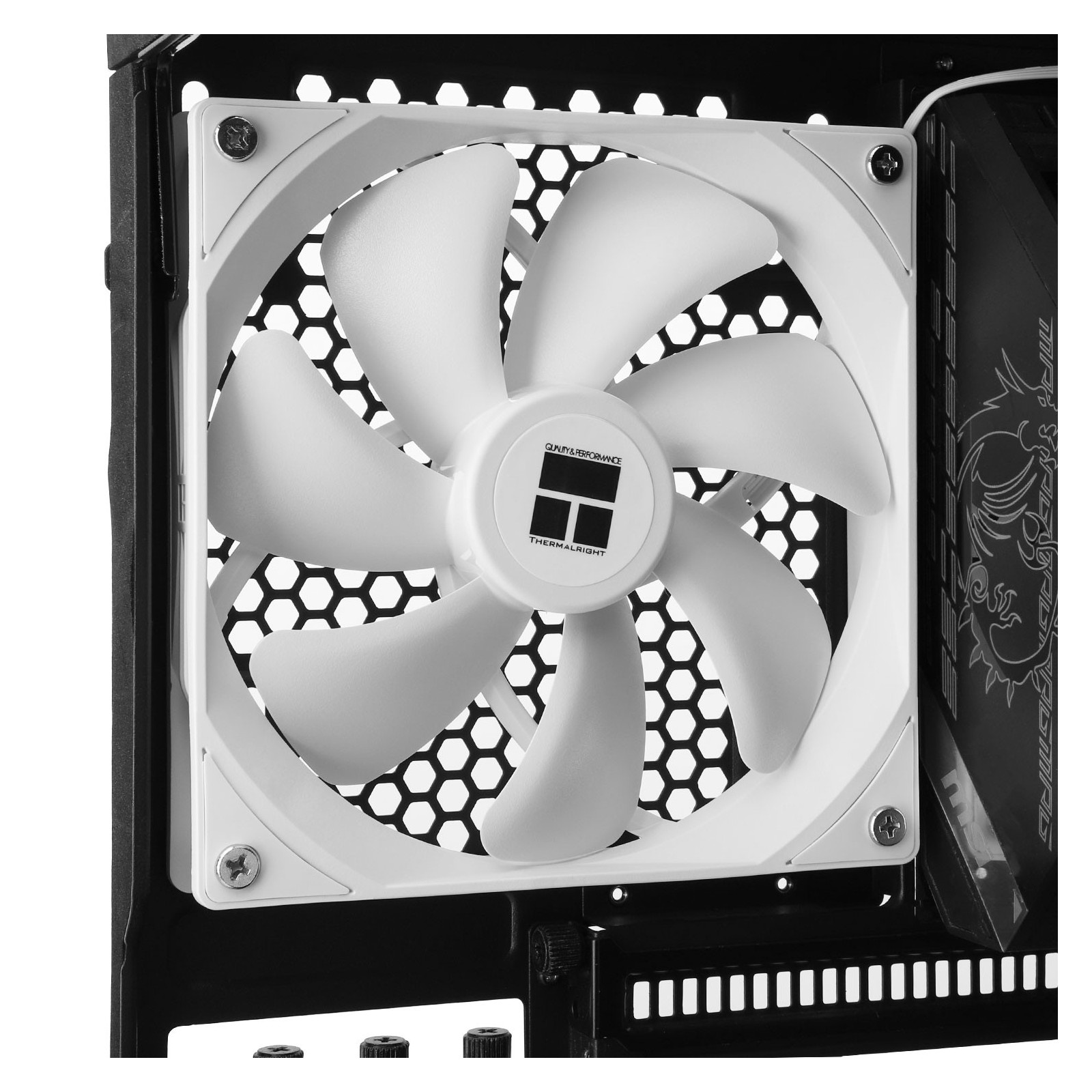 Wentylator biały Thermalright TL-C14CW 140x140x25 4 PIN PWM 1500 RPM 26.4dB