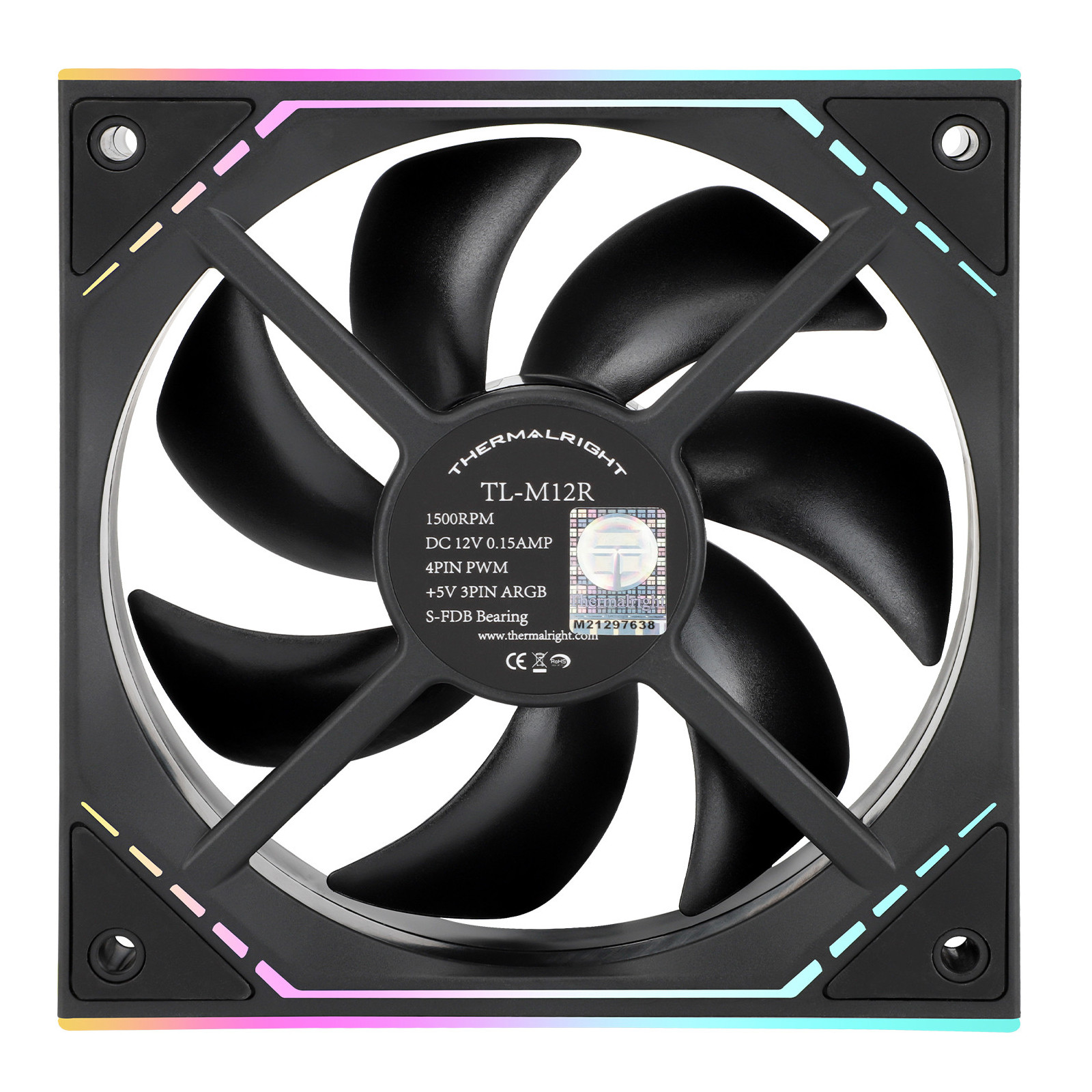 Wentylator Thermalright TL-M12R reverse 124x120x25 ARGB PWM 1500 RPM BULK
