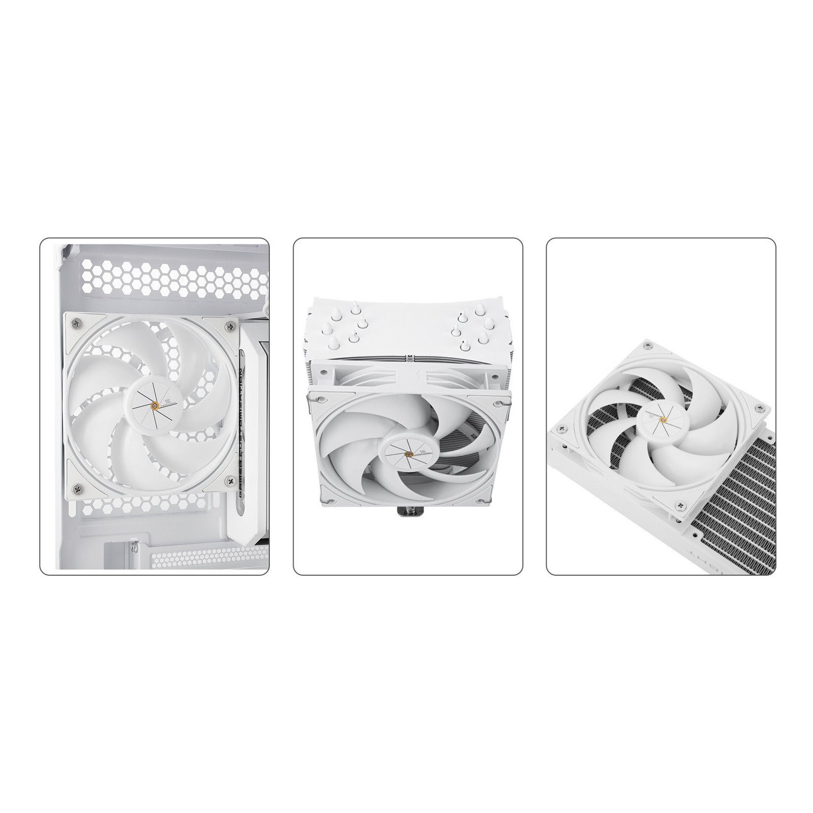 Wentylator biały Thermalright TL-12PW 120x120x25 4 PIN PWM 1500 RPM