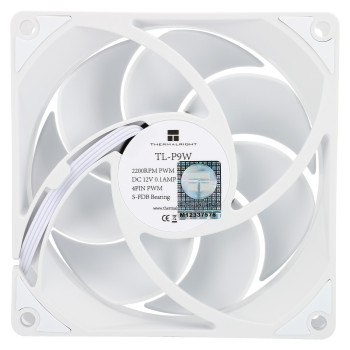 Wentylator mały Thermalright biały TL-P9W 92x92x25 PWM 2200 RPM 23,85 dBA