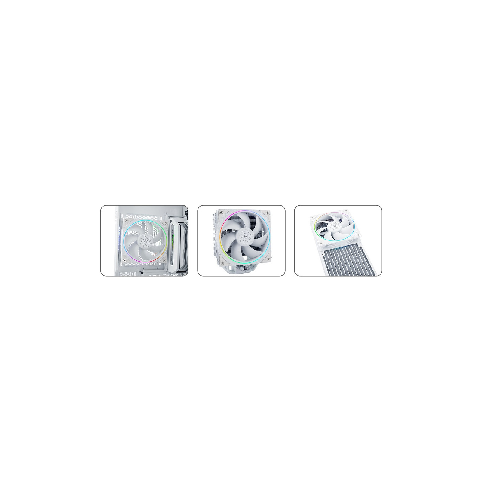 Wentylator Thermalright biały TL-S12W 120x120x25 PWM ARGB 1500 RPM 23.2dBA