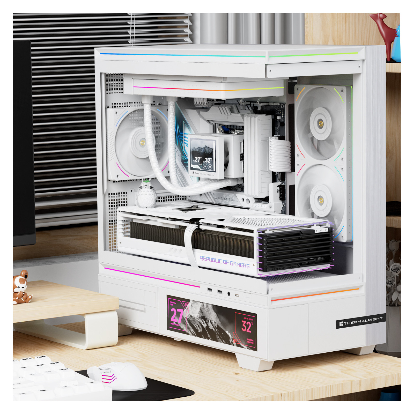 Moduł zestaw 2 wentylatorów Thermalright TL-UB24W 27 dBA ARGB 4 PIN PWM