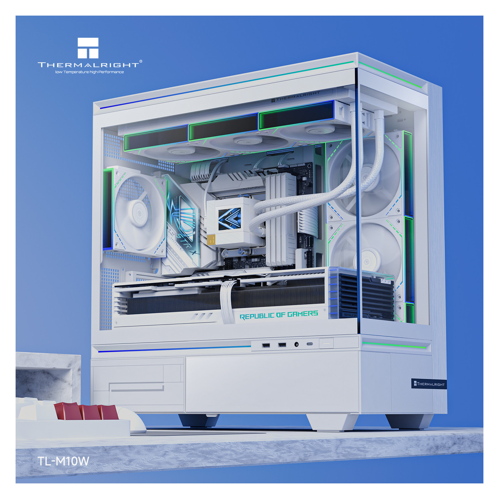 Obudowa komputerowa Thermalright TL-M10W Biała Micro ATX Midi TOWER USB 3.0