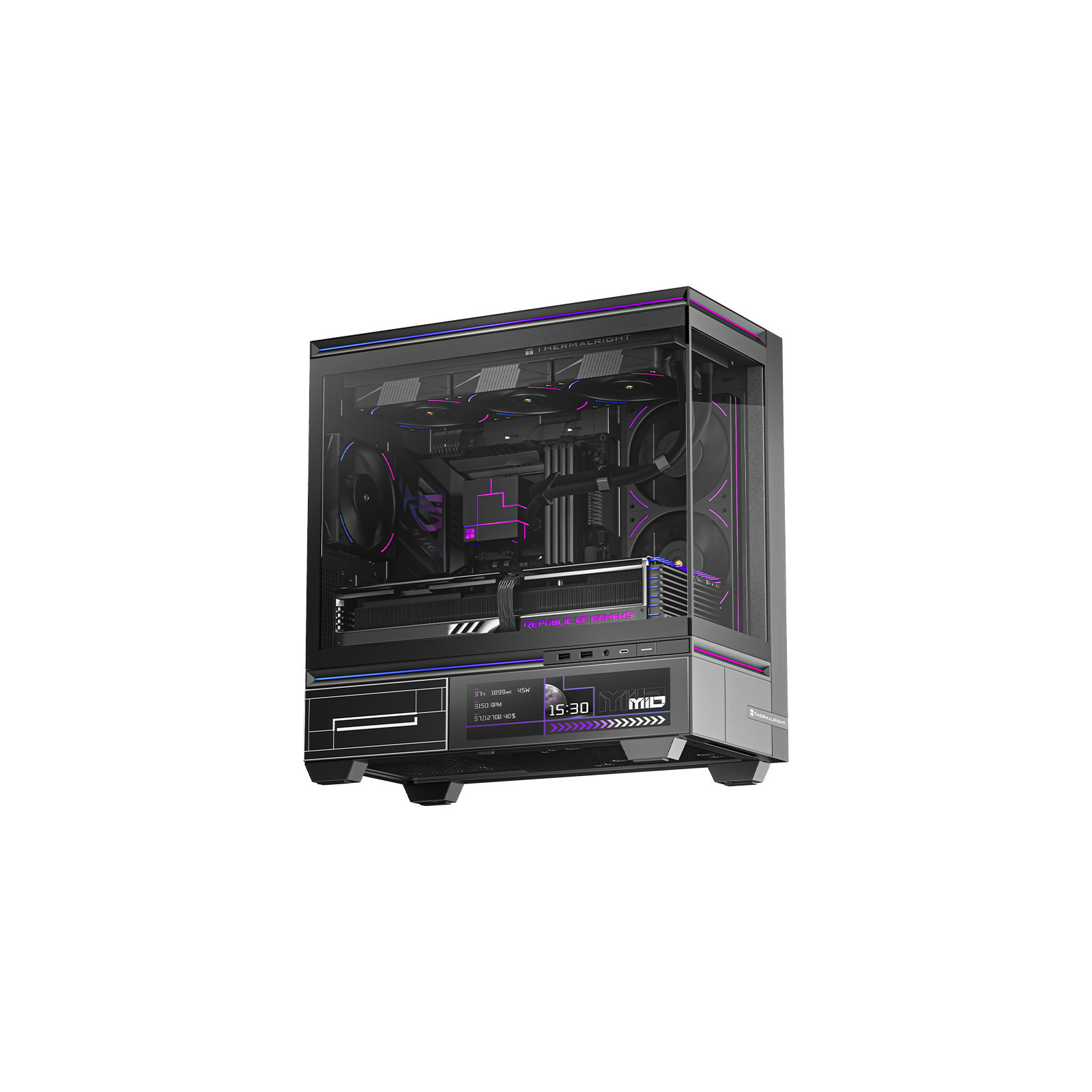 Obudowa Thermalright TL-M10 VISION Czarna Micro ATX Midi TOWER ekran 9.16