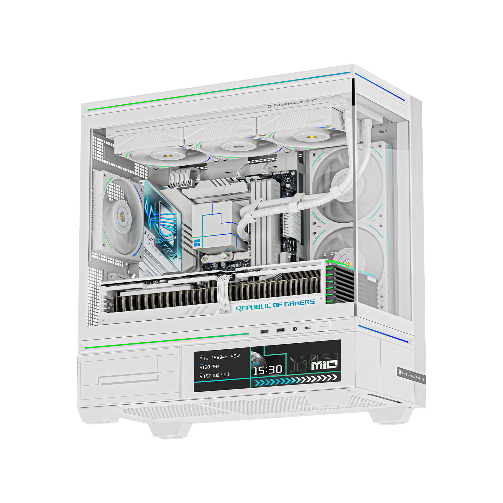 Obudowa Thermalright TL-M10W VISION Biała Micro ATX Midi TOWER ekran 9.16