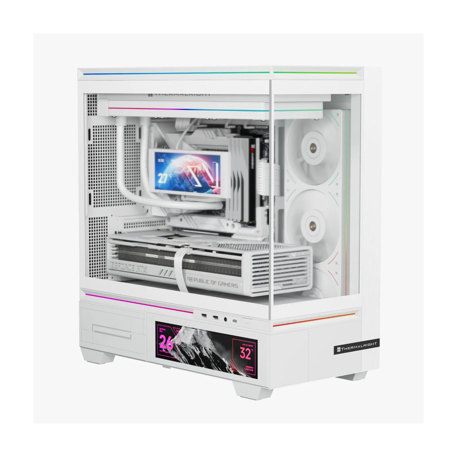 Obudowa Thermalright TL-M10W VISION Biała Micro ATX Midi TOWER ekran 9.16