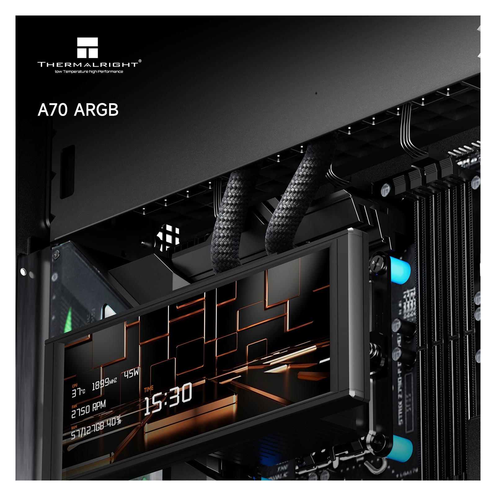 Obudowa komputerowa Thermalright A70 ARGB Czarna Full Tower Back-connect