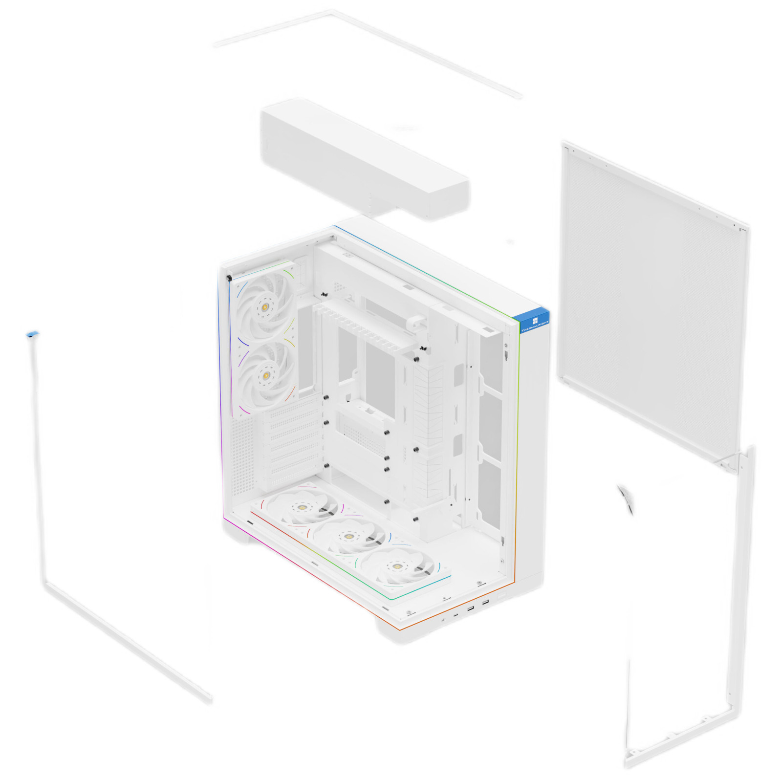 Obudowa komputerowa Thermalright A70 ARGB Biała Full Tower Back-connect