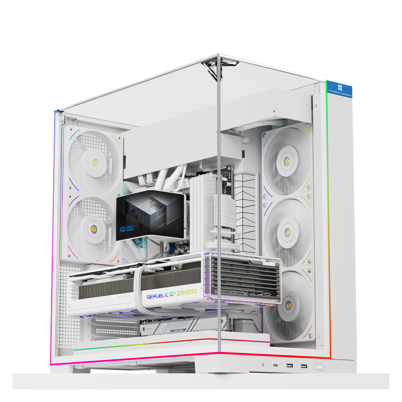Obudowa komputerowa Thermalright A70 ARGB Biała Full Tower Back-connect