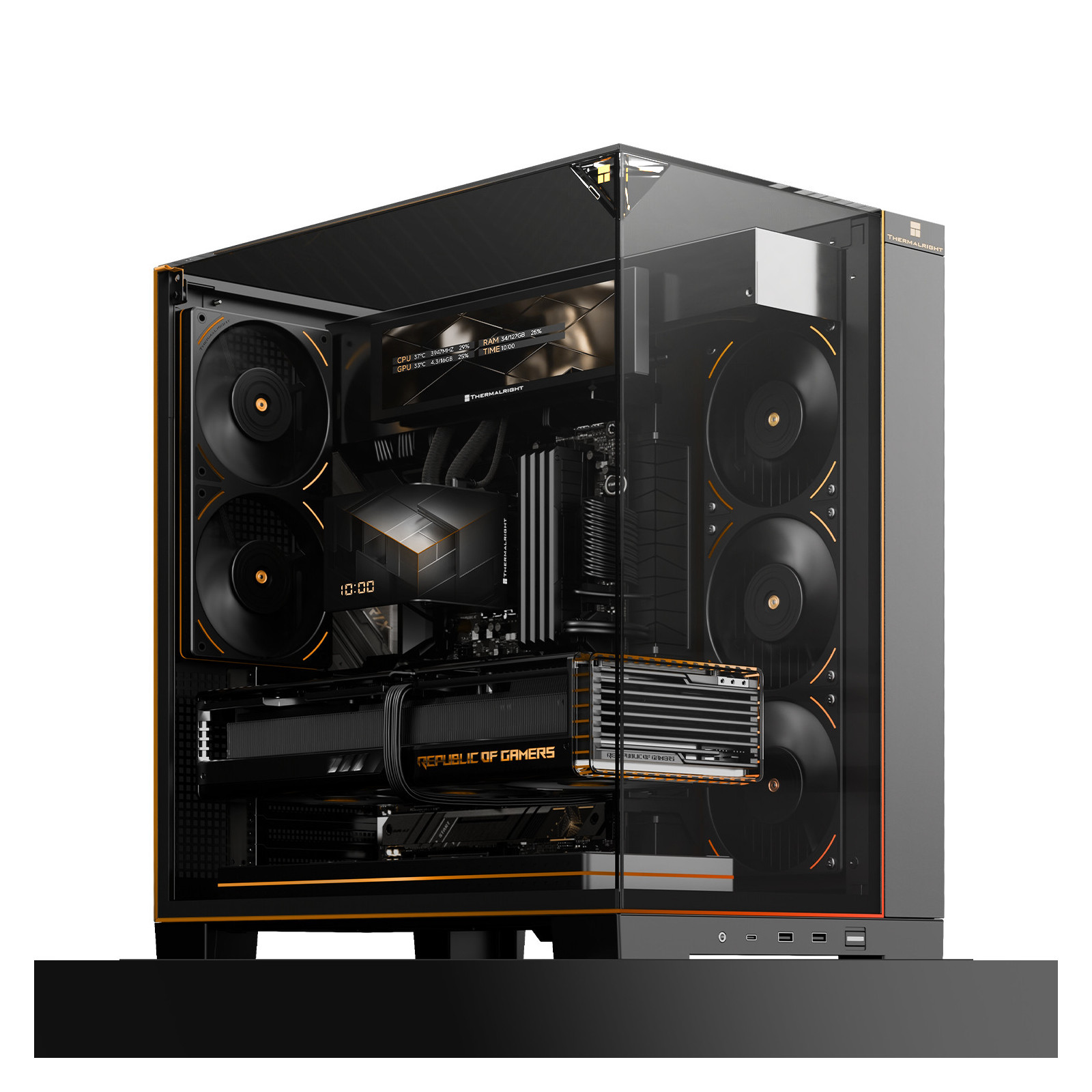Obudowa komputerowa Thermalright A70 Vision Czarna Full Tower BTF
