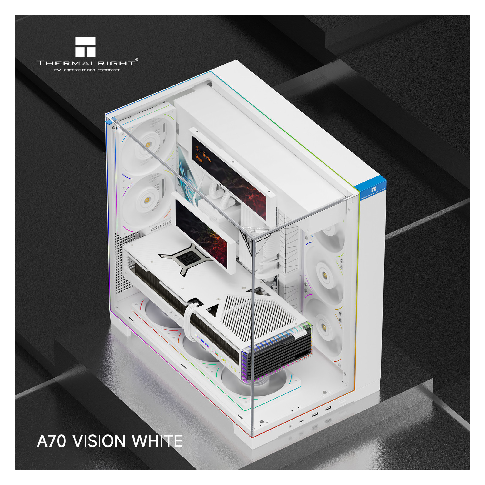 Obudowa komputerowa Thermalright A70 Vision Biała Full Tower Back-connect