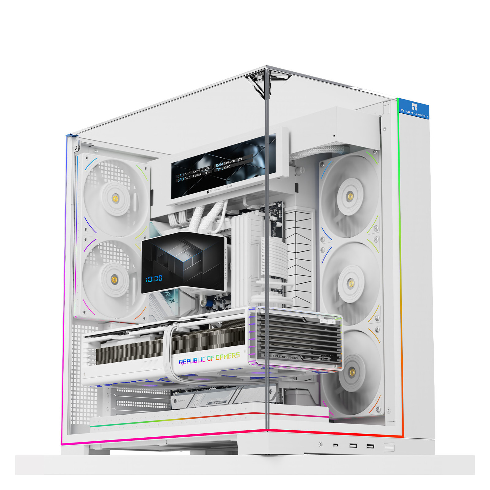 Obudowa komputerowa Thermalright A70 Vision Biała Full Tower Back-connect