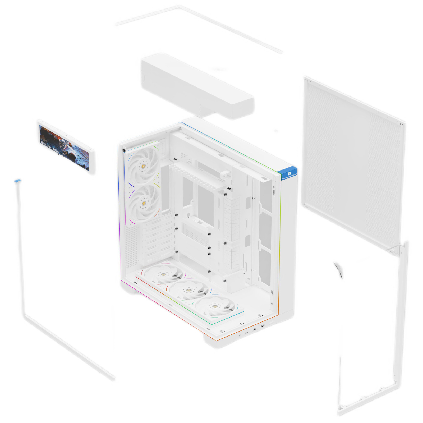 Obudowa komputerowa Thermalright A70 Vision Biała Full Tower Back-connect