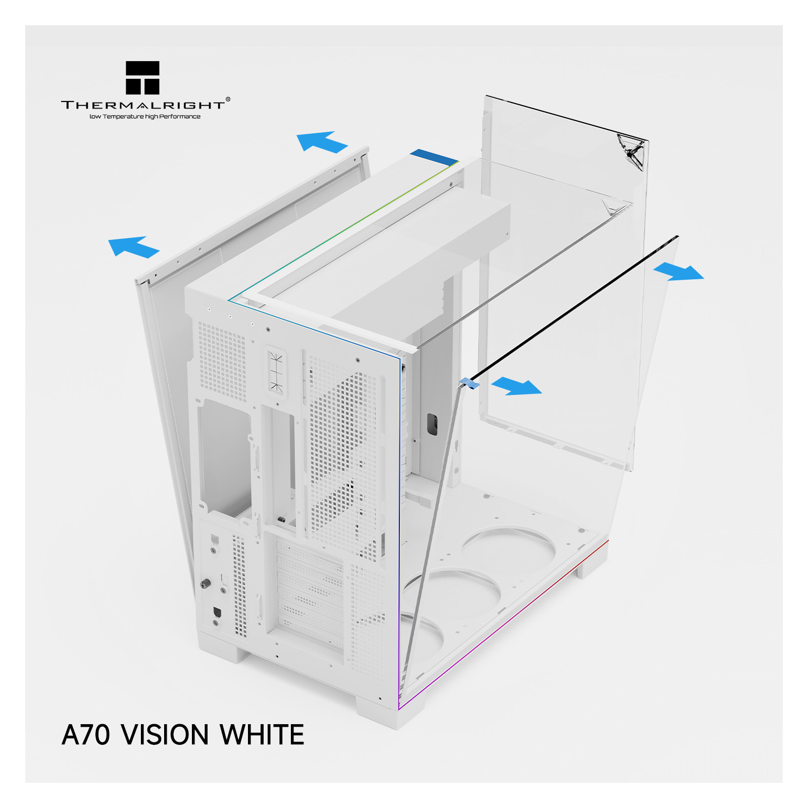 Obudowa komputerowa Thermalright A70 Vision Biała Full Tower Back-connect