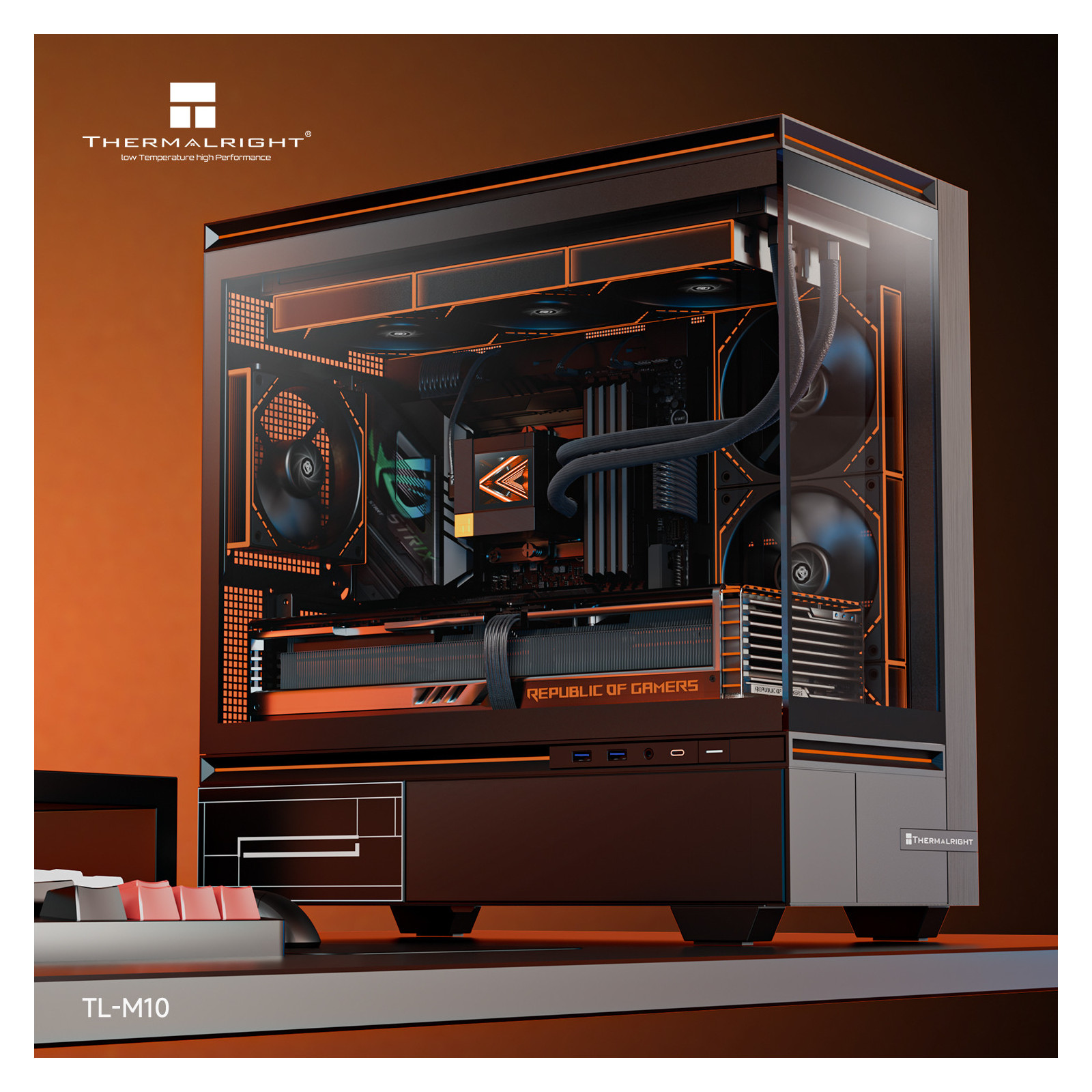 Obudowa komputerowa Thermalright TL-M10 Czarna Micro ATX Midi TOWER USB 3.0