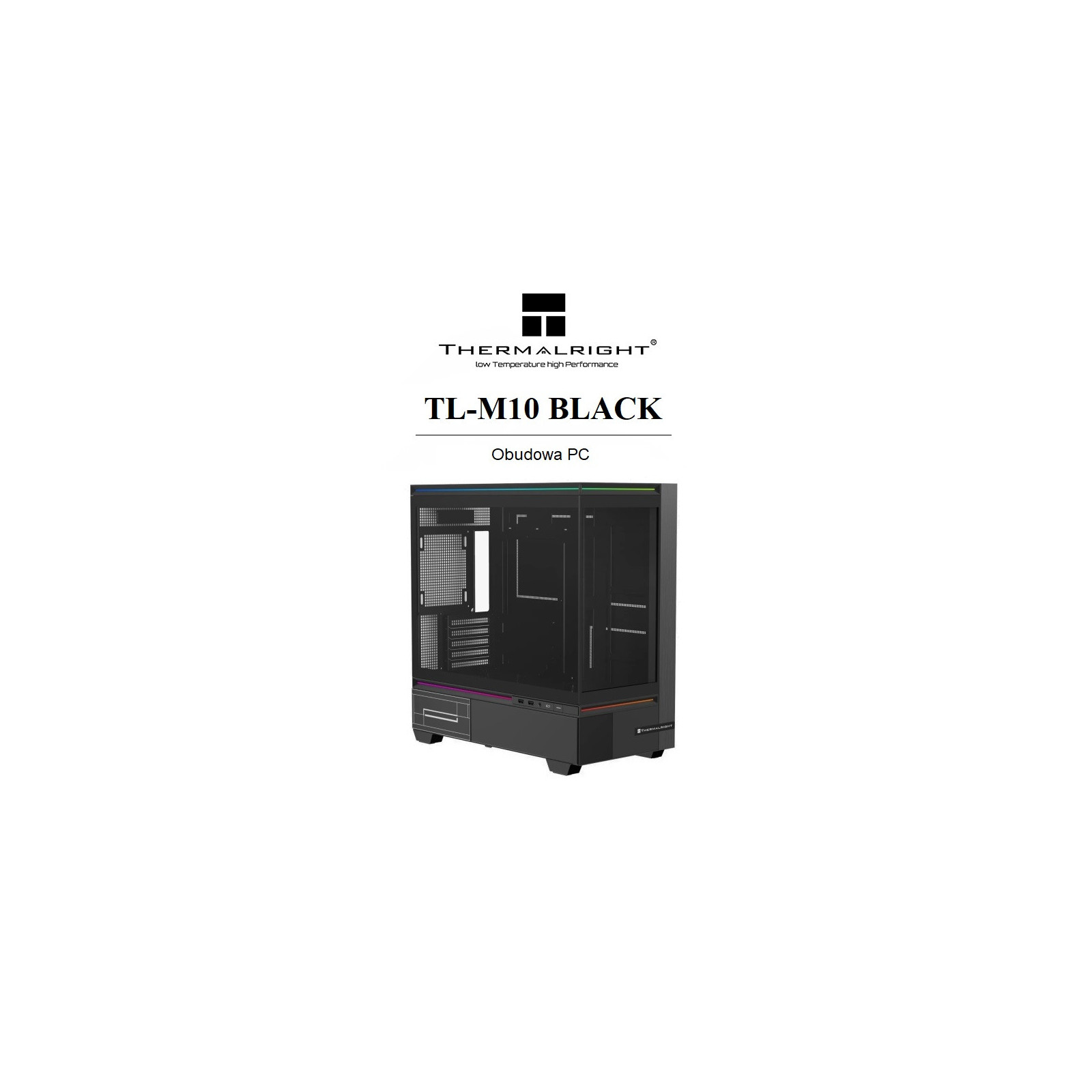 Obudowa komputerowa Thermalright TL-M10 Czarna Micro ATX Midi TOWER USB 3.0