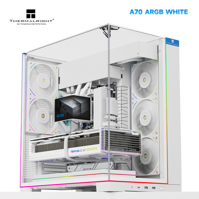 Obudowa komputerowa Thermalright A70 ARGB Biała Full Tower Back-connect