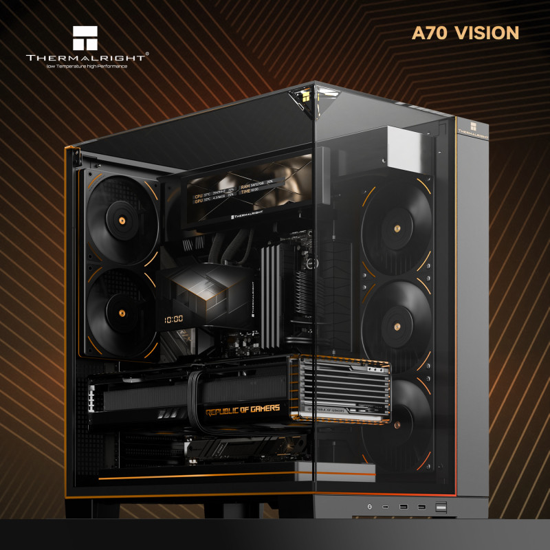 Obudowa komputerowa Thermalright A70 Vision Czarna Full Tower BTF