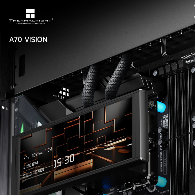 Obudowa komputerowa Thermalright A70 Vision Czarna Full Tower BTF