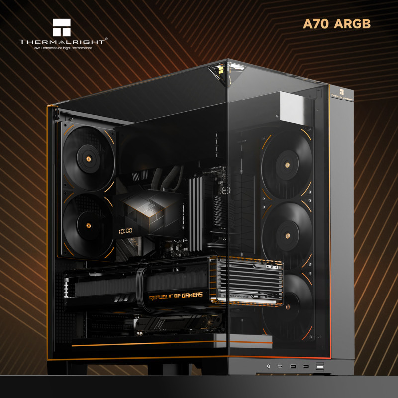 Obudowa komputerowa Thermalright A70 ARGB Czarna Full Tower Back-connect